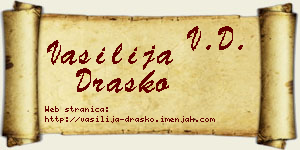 Vasilija Draško vizit kartica